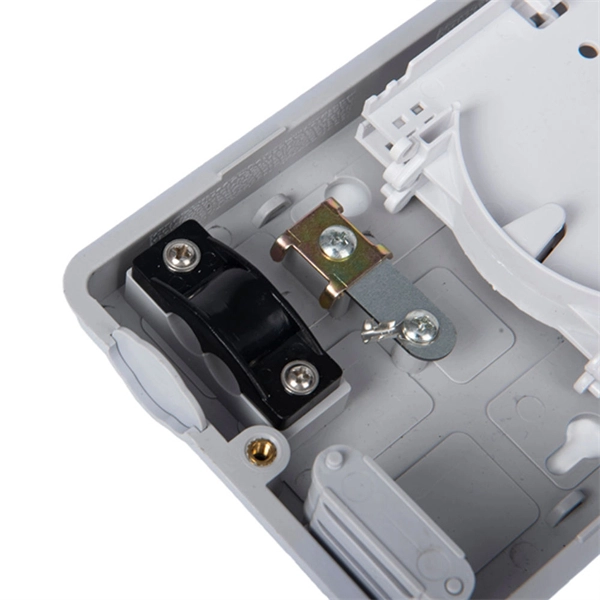 Where is the round fiber optic port on the router 