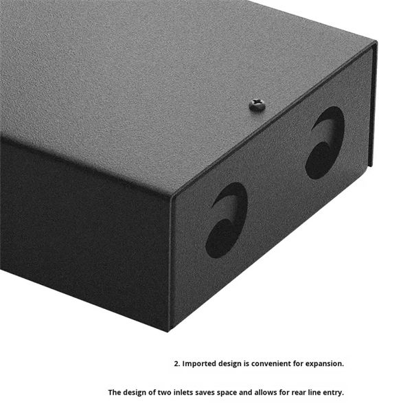 Black Four-Port Information Panel