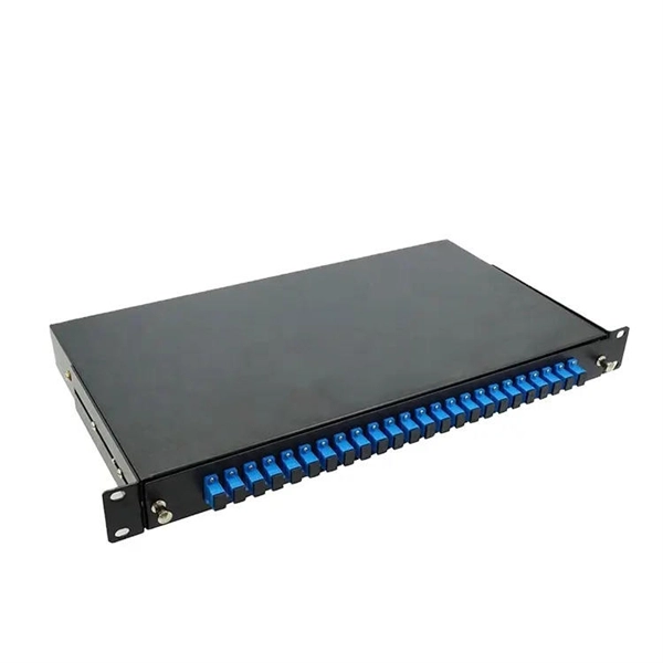 The network cabinet layout has a large number of cable pairs