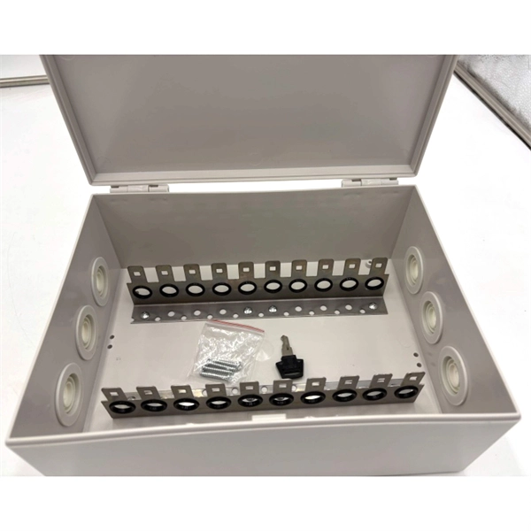 How to open an outdoor plastic electrical distribution box