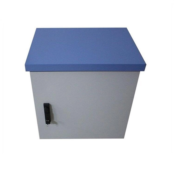 Empty mobile power distribution box at construction site