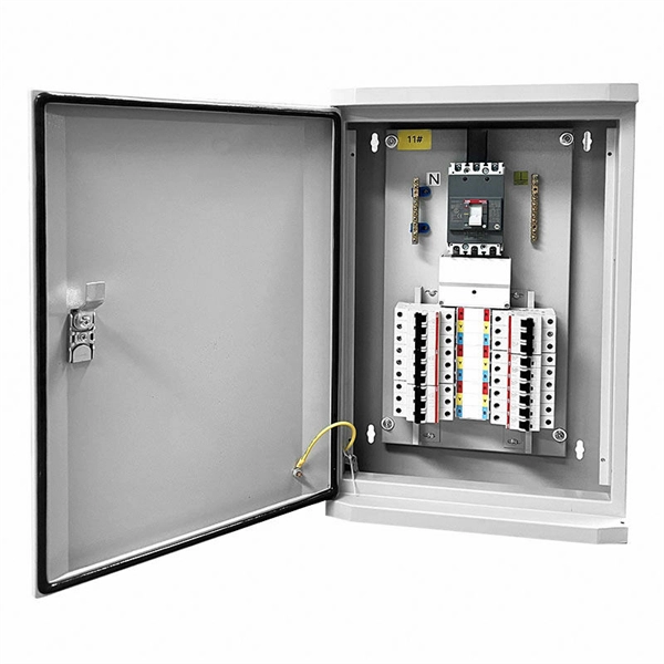 Can branch cables be installed in the distribution box 